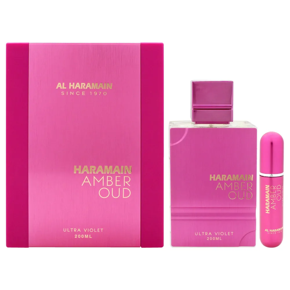 Al Haramain Amber Oud White With Refillable Atomizer